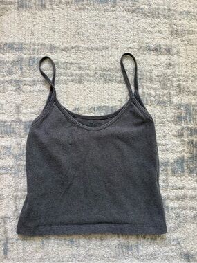 Brandy Melville Charcoal Gray Spaghetti Strap Tank Top